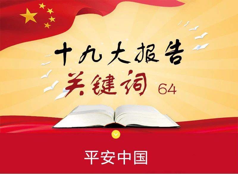 學習天地 | 十九大報告關(guān)鍵詞之【平安中國】